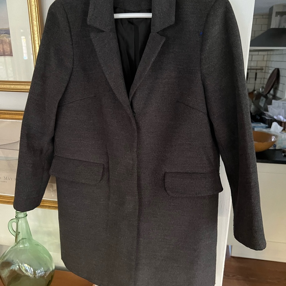 TOPSHOP Womens Coat Gray size 4 NWOT